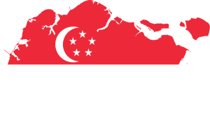 Singapore map outline in red – symbolizing jurisdiction for crypto license and business setup