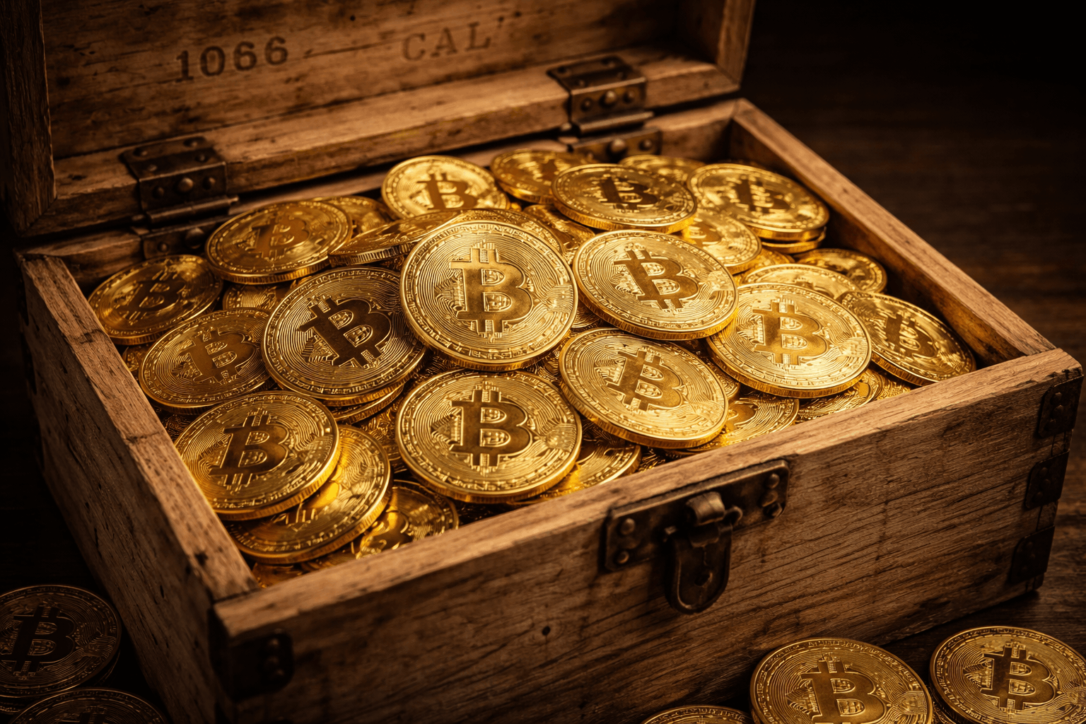Bitcoin coins balanced on a justice scale with Cyprus flag in the background.